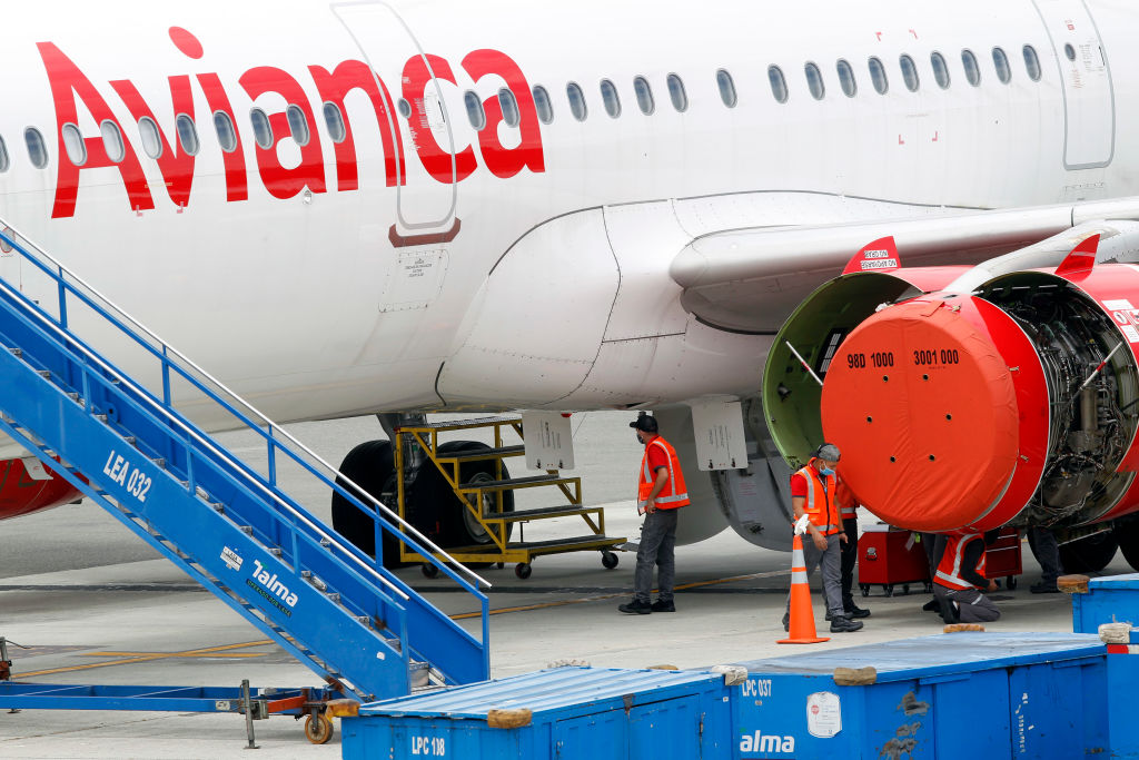 Avión de Avianca 