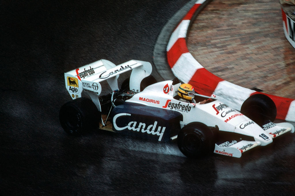 Ayrton Senna en el Gran Premio de Mónaco de 1984