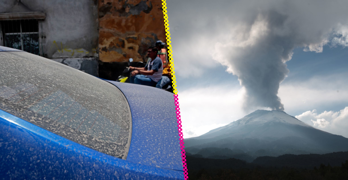 Las impresionantes imágenes de la intensa caída de ceniza por el volcán Popocatépetl