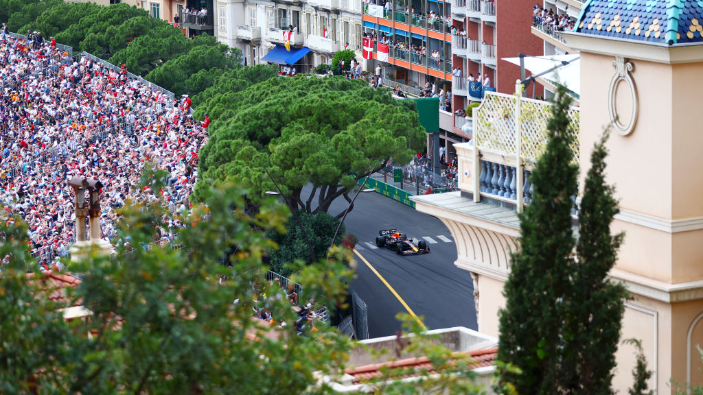 El monoplaza del mexicano en el Gran Premio de Mónaco