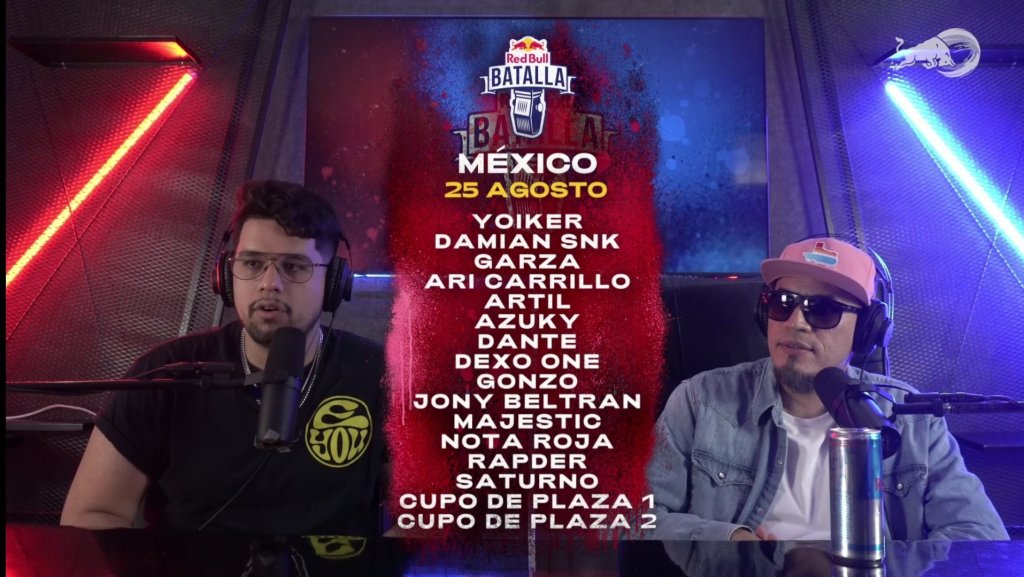 Todos los MC's clasificados a la Red Bull Batalla Final Nacional México 2023