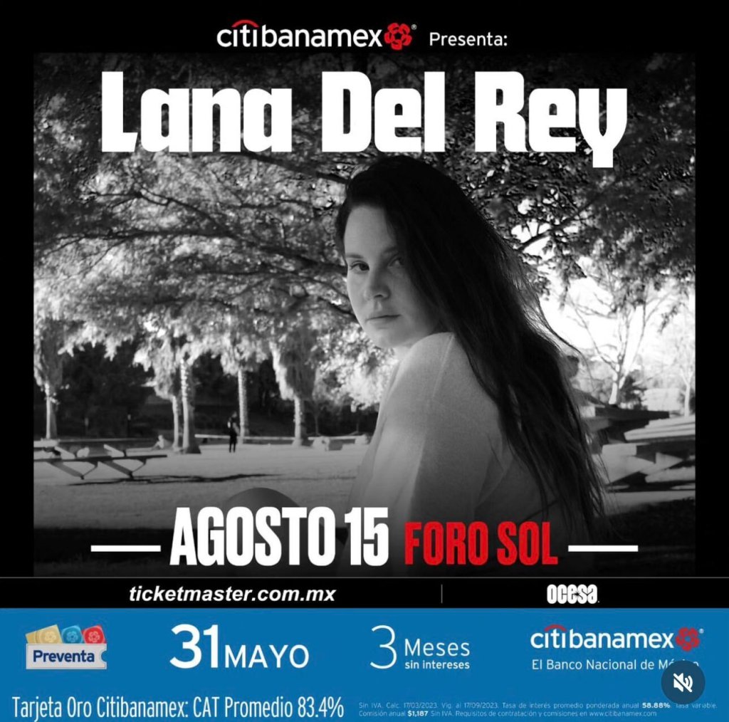 Fechas, lugar y todo sobre el concierto de Lana del Rey en CDMX