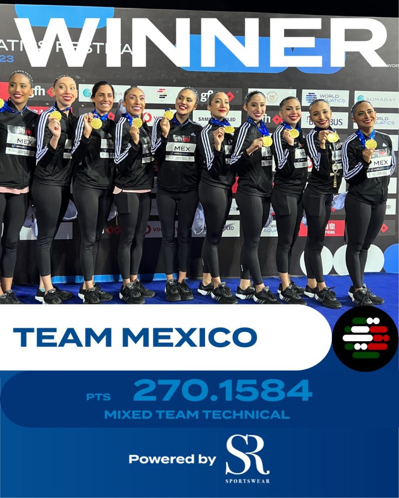 El equipo mexicano se llevó el oro en natación artística