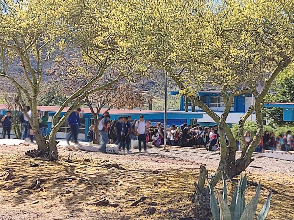 Mundo enfermo y triste: Estudiantes en Sonora simulan ejecución para una actividad