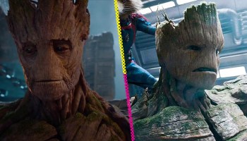 ¿Por qué Groot se ve distinto y dice eso al final de Guardians of the Galaxy'?