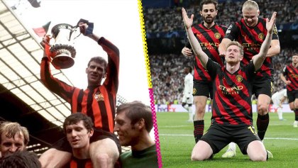 El origen del uniforme rojo y negro del Manchester City, inspirado en el Milán