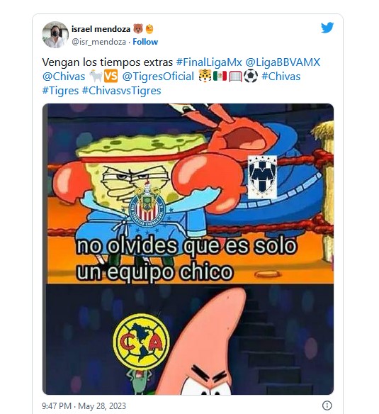 Memes de la final de Liga MX entre Chivas y Tigres