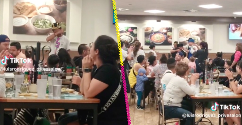 Meseros y clientes de restaurante en CDMX abrazan a joven que dejaron plantado en su cumpleaños