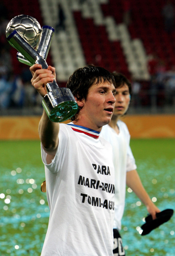 Messi, uno de los jugadores que han levantado el Balón de Oro en Mundial Sub20