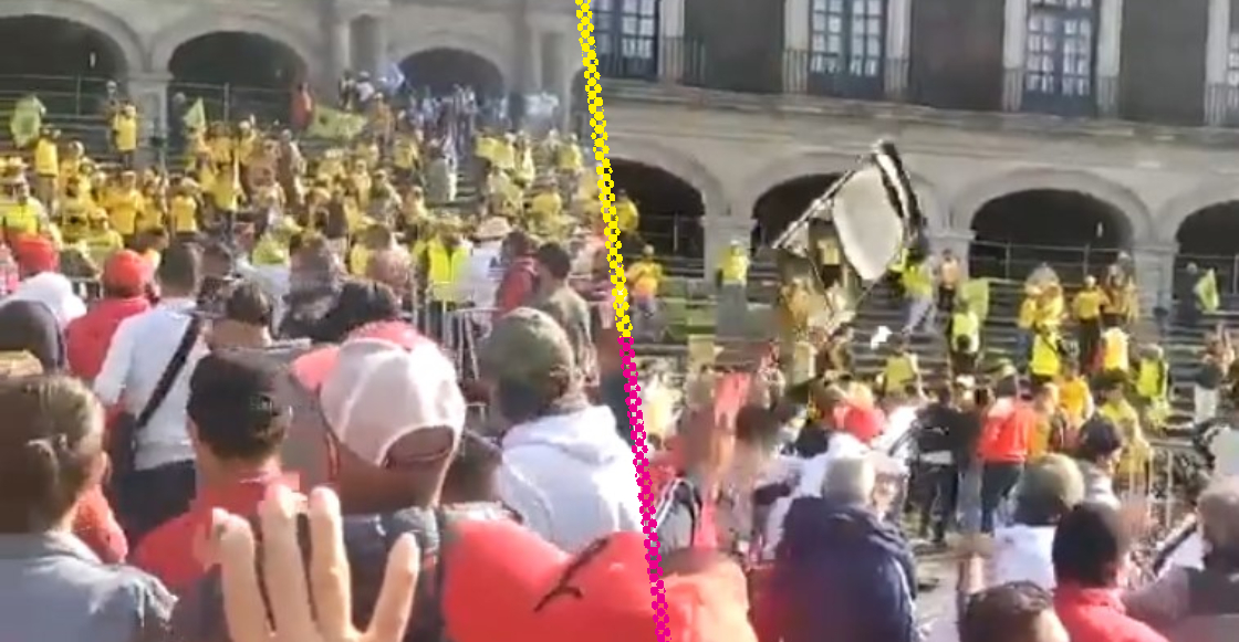 Se desata pelea campal en el cierre de campaña de Alejandra del Moral