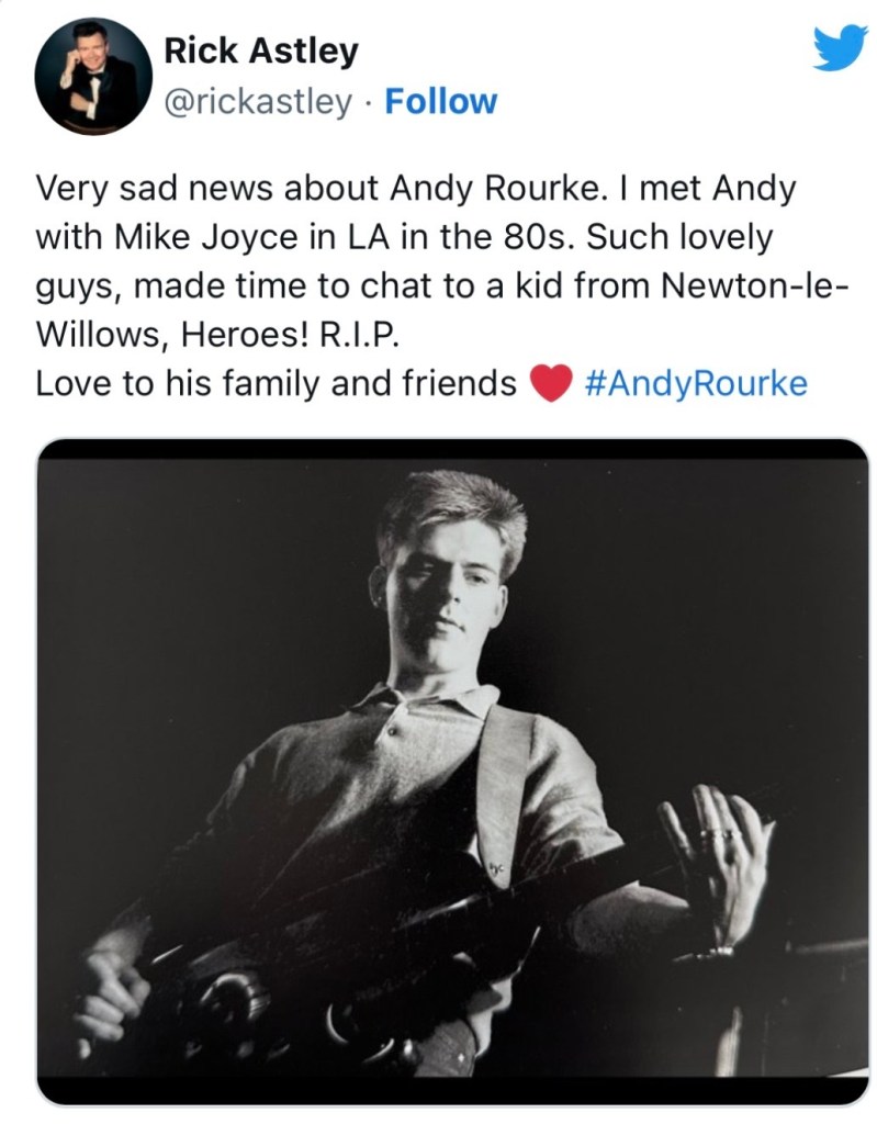 Así reaccionaron los miembros de The Smiths y más músicos a la muerte de Andy Rourke