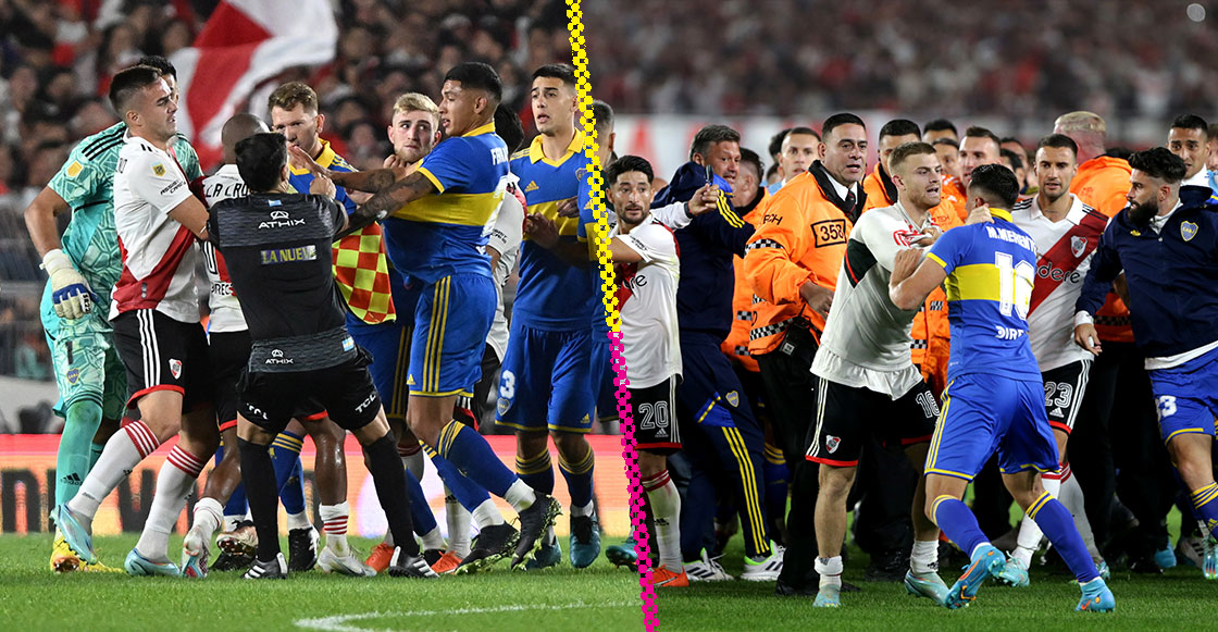 La campal que manchó el clásico entre River Plate y Boca Juniors