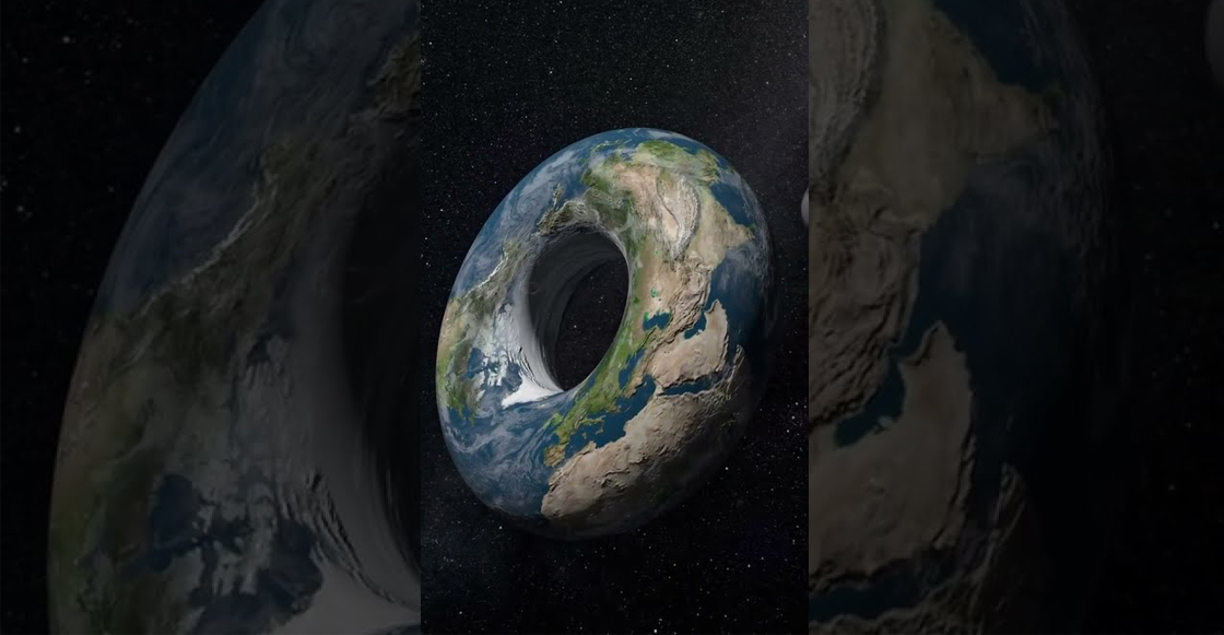 Unos dicen que la Tierra tiene forma de rosquilla