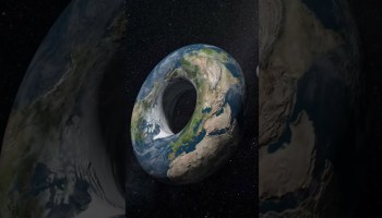 Unos dicen que la Tierra tiene forma de rosquilla