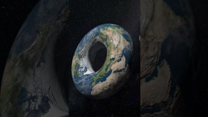 Unos dicen que la Tierra tiene forma de rosquilla