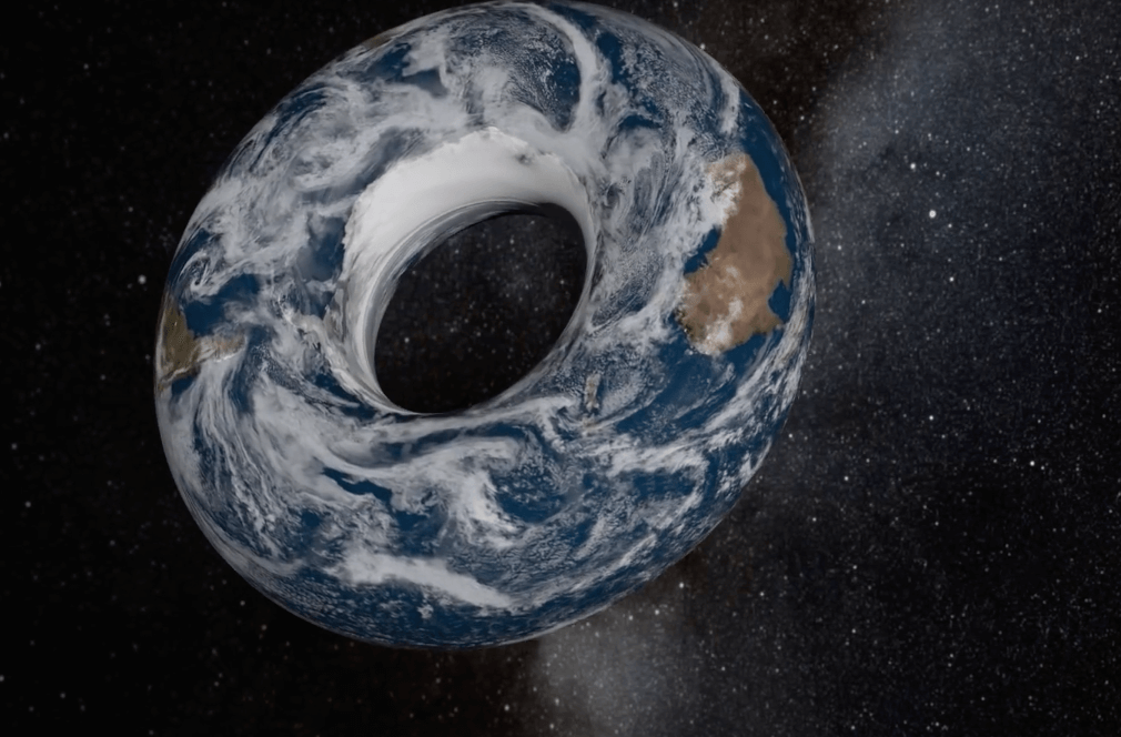 Qué pasaría si la Tierra tuviera forma de rosquilla 