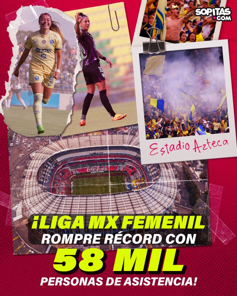 América impuso un nuevo récord de asistencia en la Liga MX Femenil