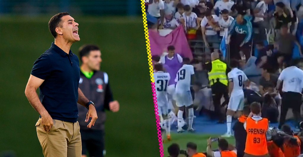 Decenas caen de las tribunas tras remontada del Madrid Castilla al Barcelona de Rafa Márquez 