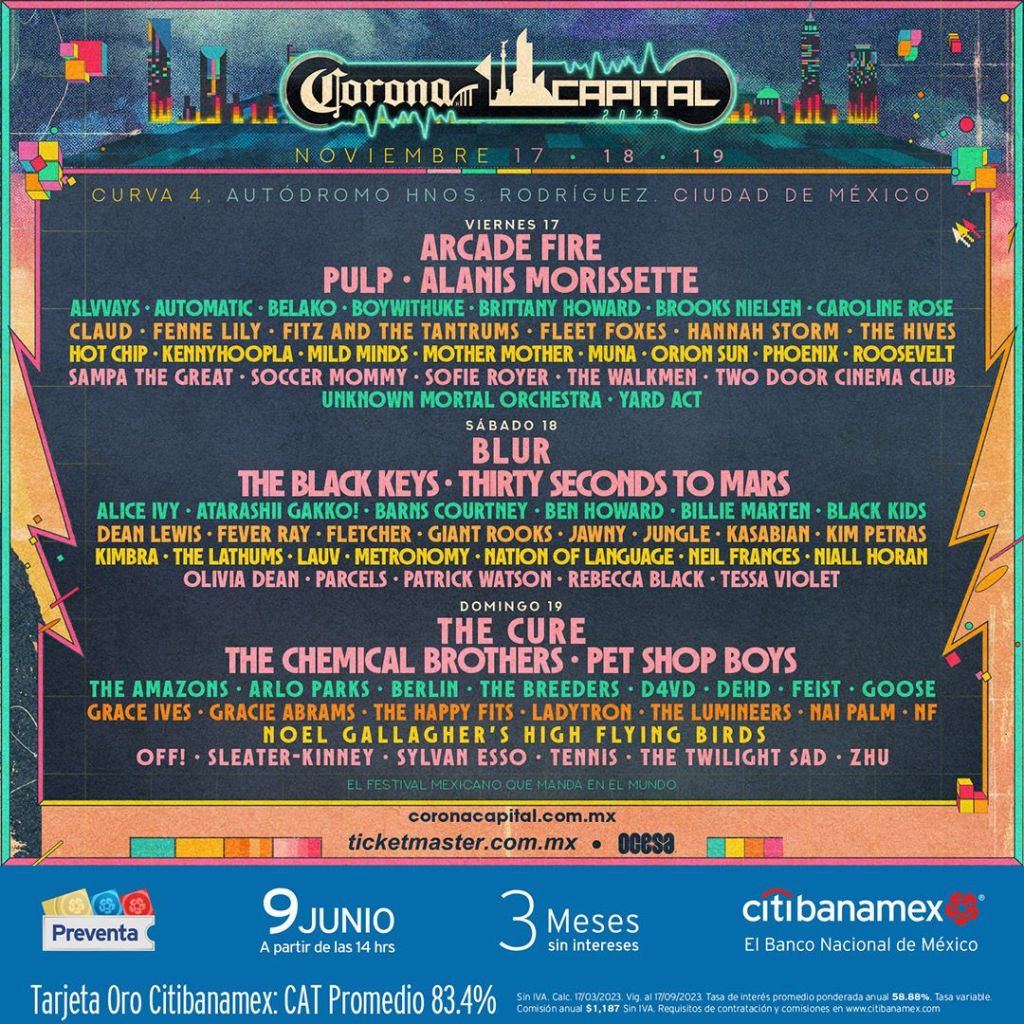 Cartel, preventa y todos los detalles del Corona Capital 2023