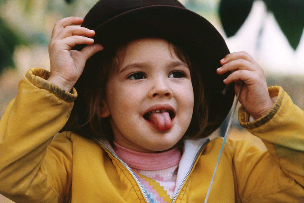 Drew Barrymore a los 4 años de edad