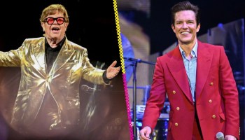 ¡Épico! Elton John tocó "Tiny Dancer" junto a Brandon Flowers en Glastonbury 2023