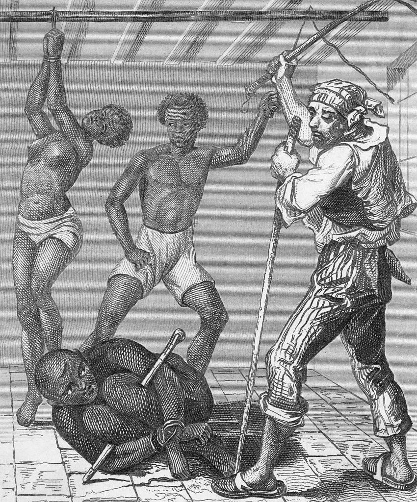 Imagen de unos esclavos en Brasil