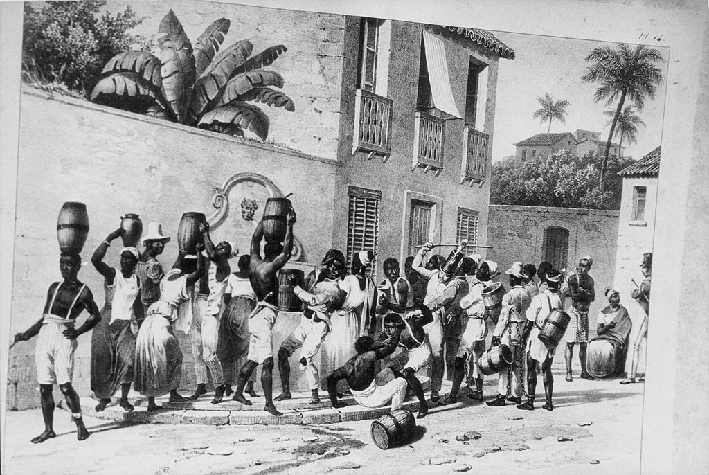 Ilustración de esclavos en América Latina