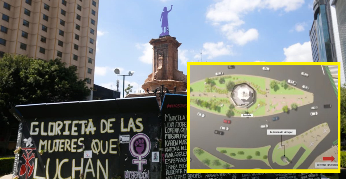 ¿Cómo quedará la estatua de Amajac en la Glorieta de las Mujeres que Luchan?
