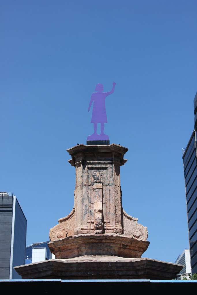 Las glorietas del Ahuehuete y Cristóbal Colón en Reforma.