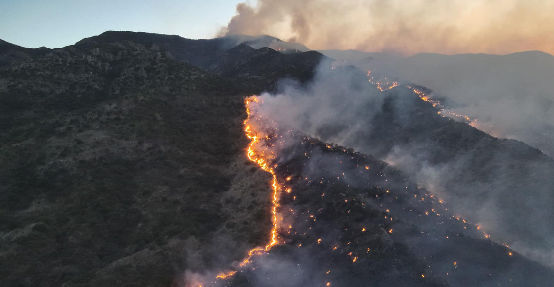 Incendio forestal consume más de 1,300 hectáreas en Sonora