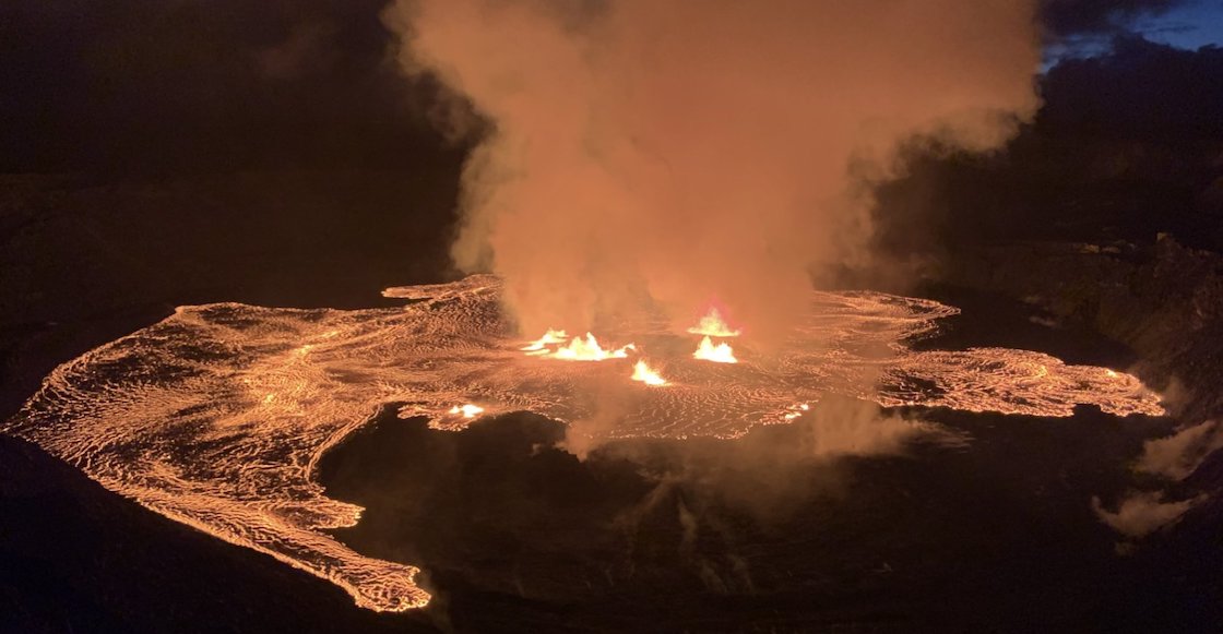 Kilauea entró en erupción en Hawái.