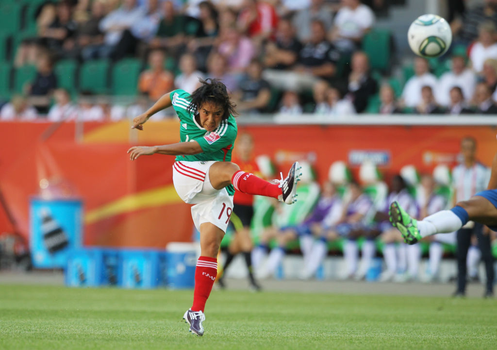 Mónica Ocampo y el elegido como el mejor de los goles en Mundiales Femeniles