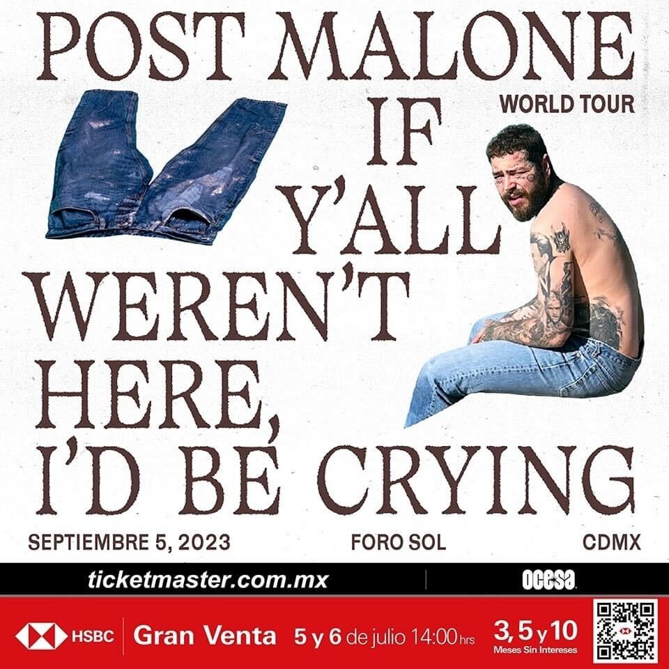 Post Malone por fin vendrá a México para dar un concierto en el Foro Sol (y estos son los detalles)