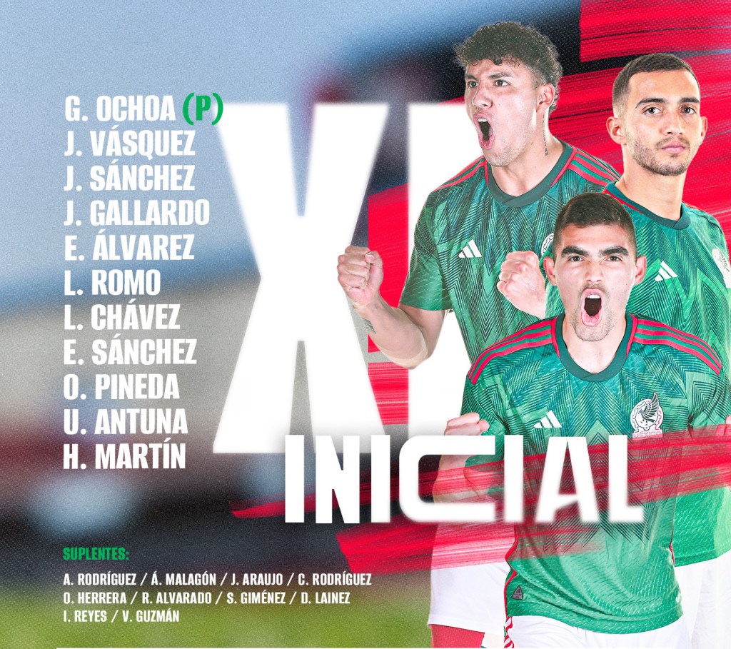 Primera alineación de Jaime Lozano con México