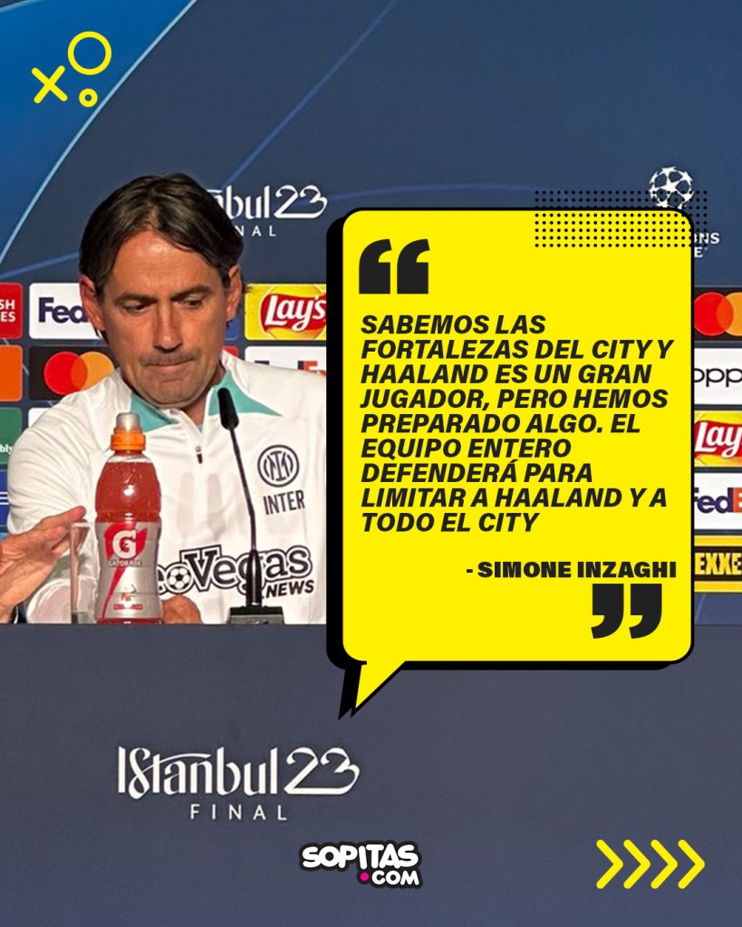 Simone Inzaghi tiene algo preparado para detener a Haaland en la final de Champions League