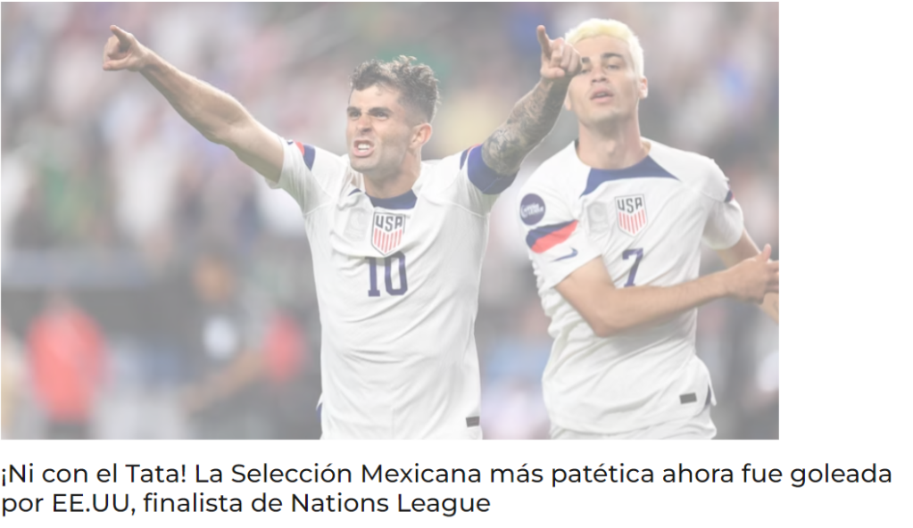 A la Selección Mexicana le llueven criticas por su pésimo funcionamiento