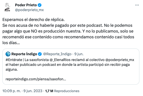 tuit de Poder Prieto 