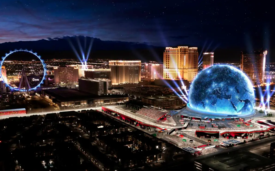 Sphere Stage en el Gran Premio de Las Vegas