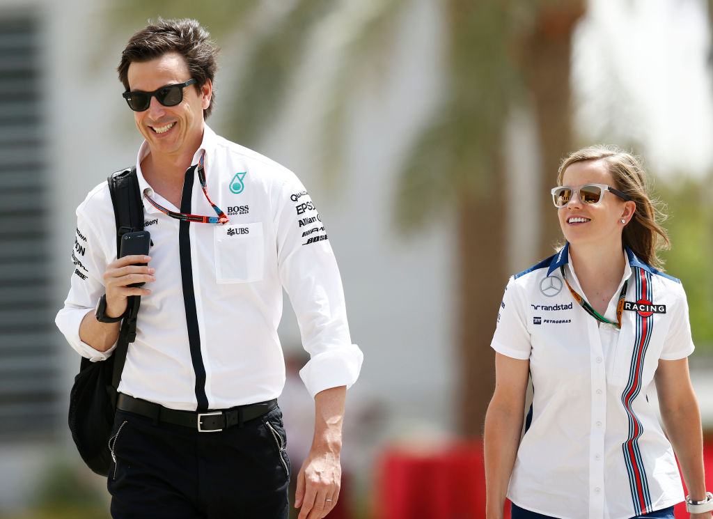 Toto Wolff y Susie, su pareja