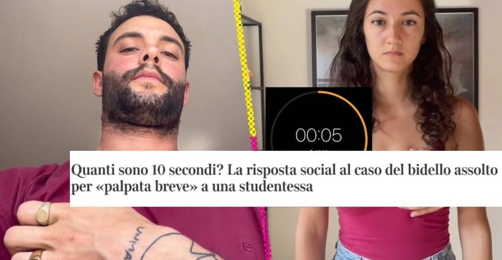 La protesta de los 10 segundos contra el abuso de una estudiante en Italia