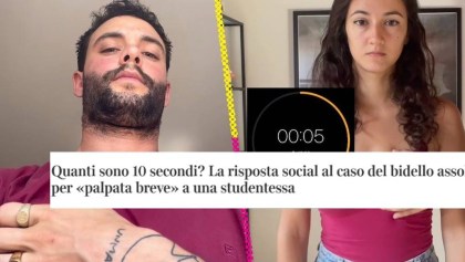 La protesta de los 10 segundos contra el abuso de una estudiante en Italia