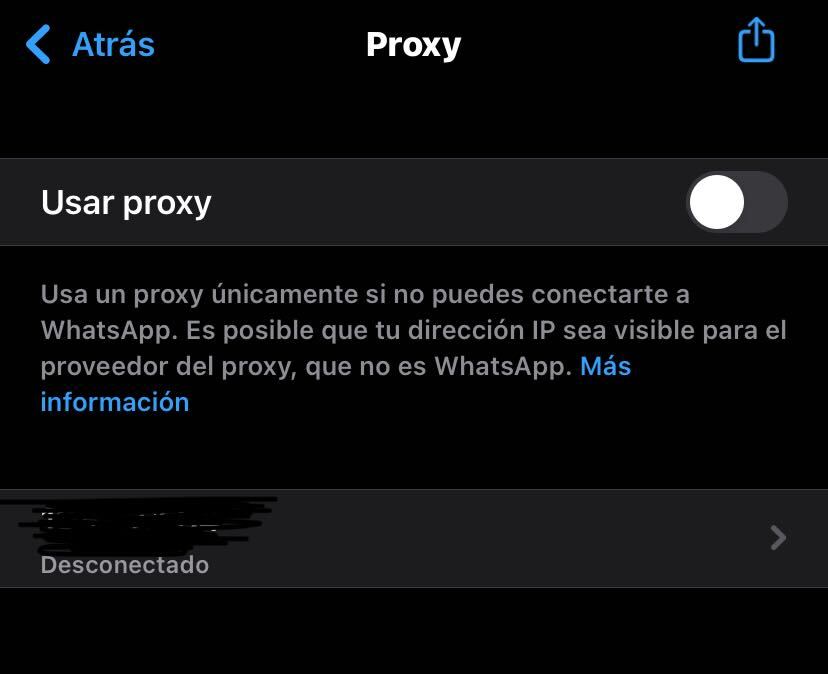 whastapp función proxy