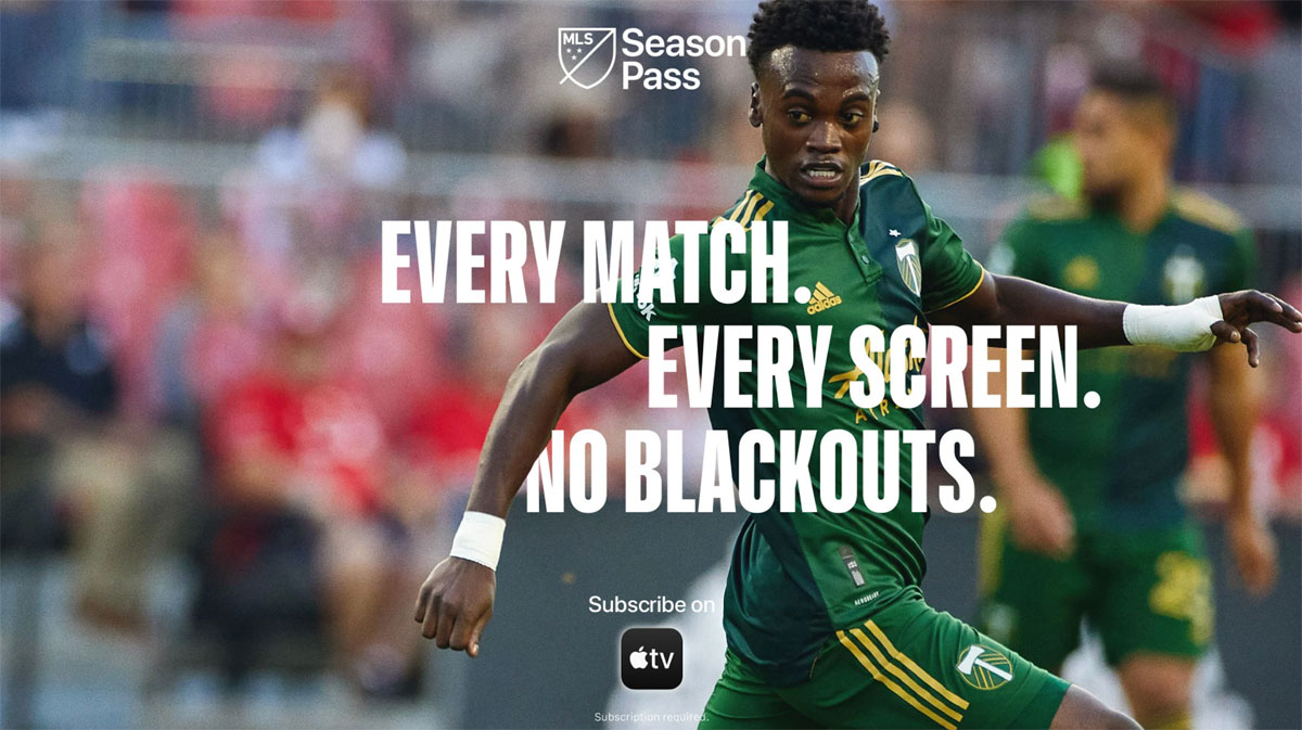 Anuncio del Portland Timbers sobre el Season Pass de la MLS en Apple TV