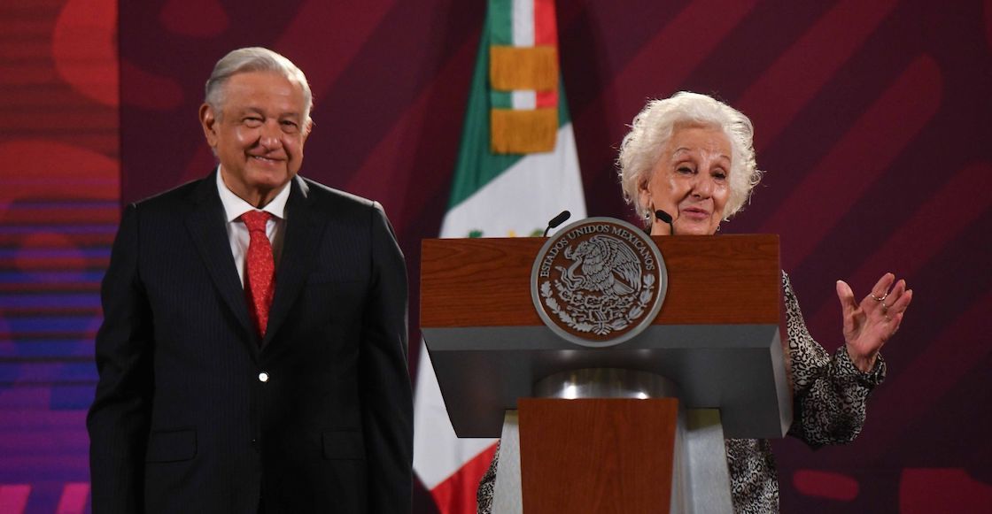 AMLO recibió a la fundadora de las Abuelas de Plaza de Mayo.
