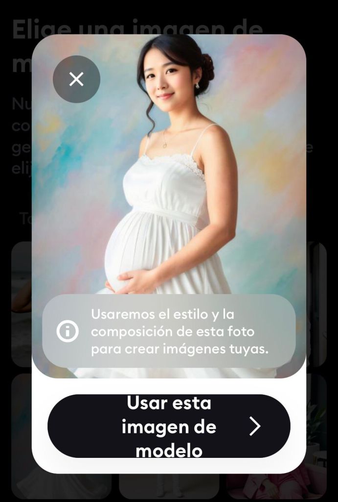 Así pueden hacer sus fotos con IA para saber cómo se verían embarazadas 