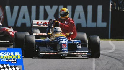 La historia detrás de la imagen más icónica de Silverstone entre Ayrton Senna y Nigel Mansell