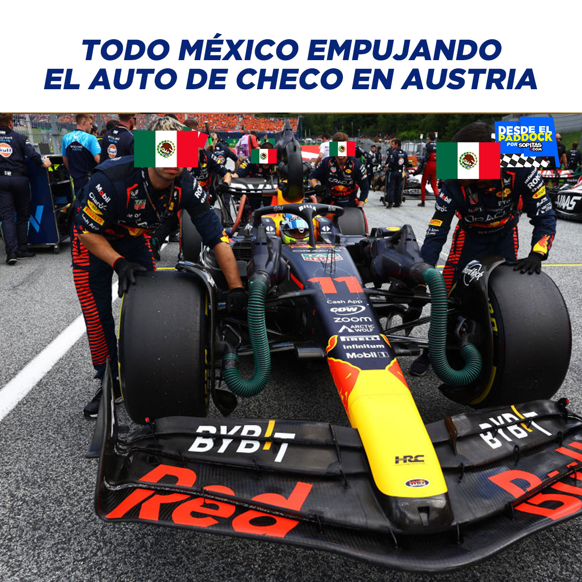 Checo remontó en el GP de Austria