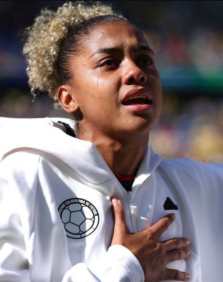 Las lágrimas de la jugadora colombiana 
