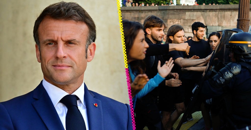 Emmanuel Macron culpa a redes sociales y videojuegos por las protestas en Francia
