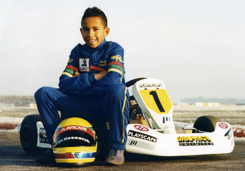 Lewis Hamilton, en su etapa en karts